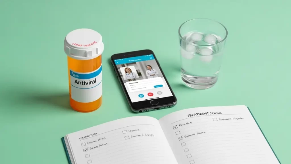 Herpes treatment options with online prescription and antiviral medication
