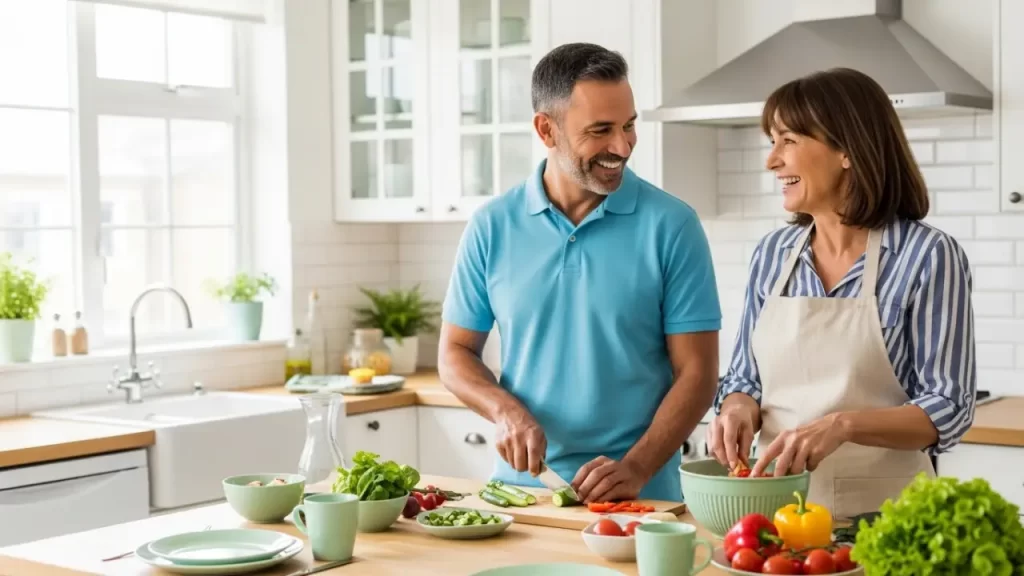 Lifestyle changes with healthy eating to support semaglutide for weight management