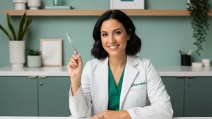 Doctor explaining tirzepatide for weight loss during an online consultation